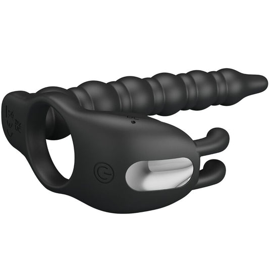 PRETTY LOVE - BLACKNEY COCK RINGS WITH VIBRATING PLUG