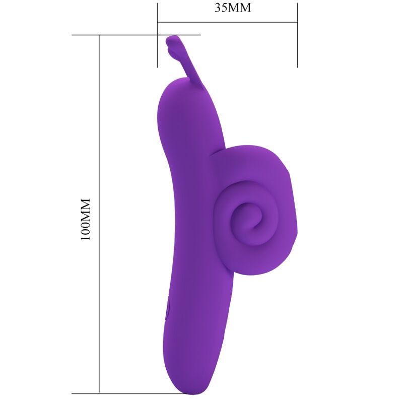 PRETTY LOVE - SNAIL POWERFUL PURPLE FINGER STIMULATOR - 5