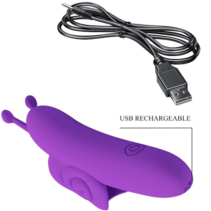 PRETTY LOVE - SNAIL POWERFUL FINGER STIMULATOR PURPLE