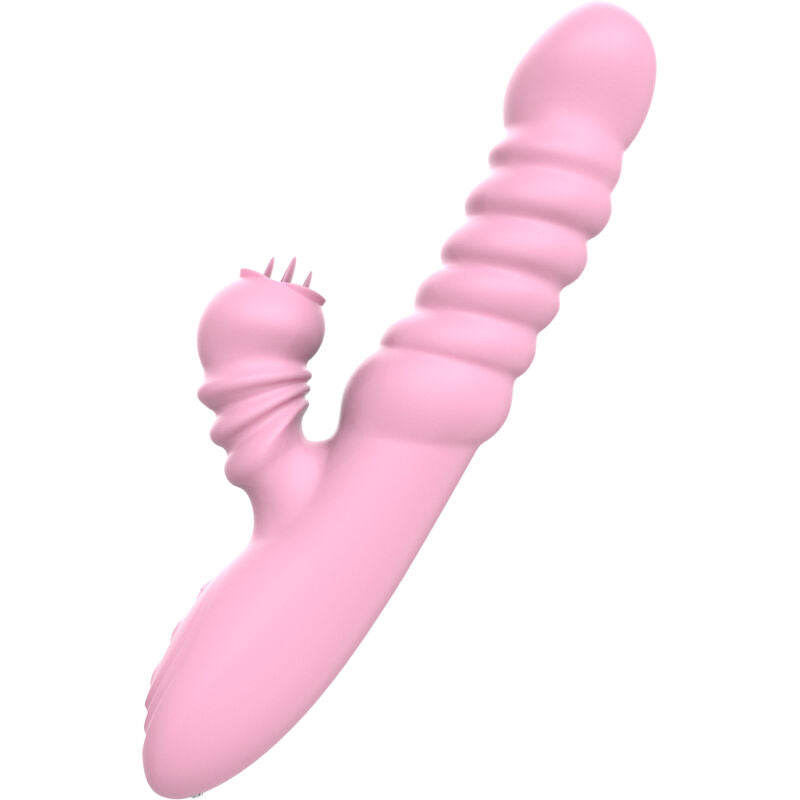 ARMONY - VIBRATOR MULTIFUNCTION WITH STIMULATING TONGUE HEAT EFFECT PINK - 3