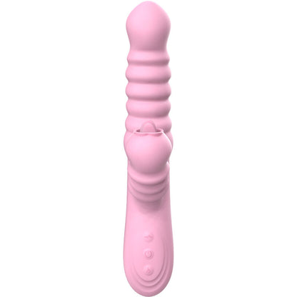 ARMONY - VIBRATOR MULTIFUNCTION WITH STIMULATING TONGUE HEAT EFFECT PINK - 4
