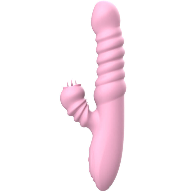 ARMONY - VIBRATOR MULTIFUNCTION WITH STIMULATING TONGUE HEAT EFFECT PINK - 2