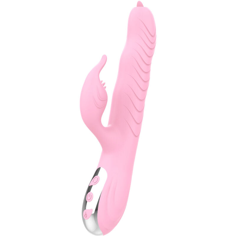 ARMONY - PINK DOUBLE TONGUE HEAT EFFECT GEAR AND THRUST VIBRATOR