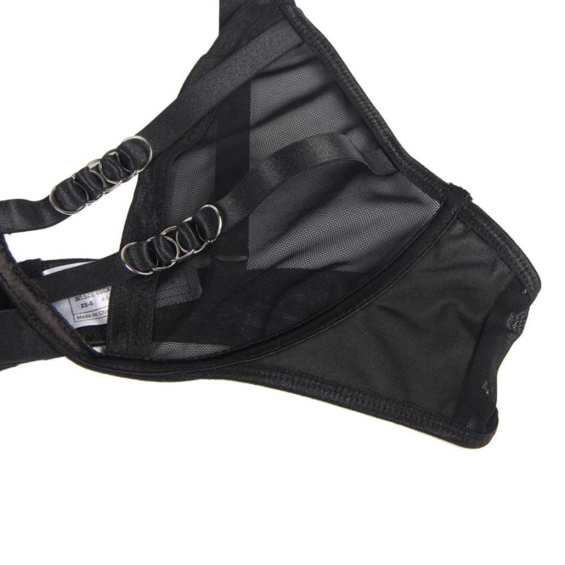 SUBBLIME - TWO PIECE SET OF TRANSPARENCY BRA AND S/M STRIPS - 10