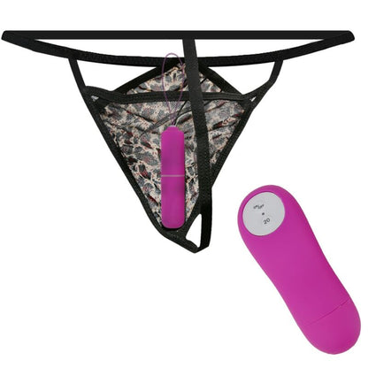 BAILE - PURPLE CONTROL THONG WITH VIBRATING BULLET