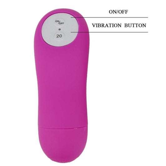 BAILE - PURPLE CONTROL THONG WITH VIBRATING BULLET