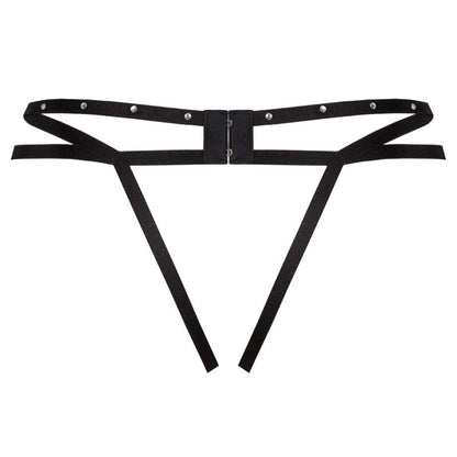 LIVCO CORSETTI FASHION - NOMADE THONG WITHOUT CROTCH BLACK