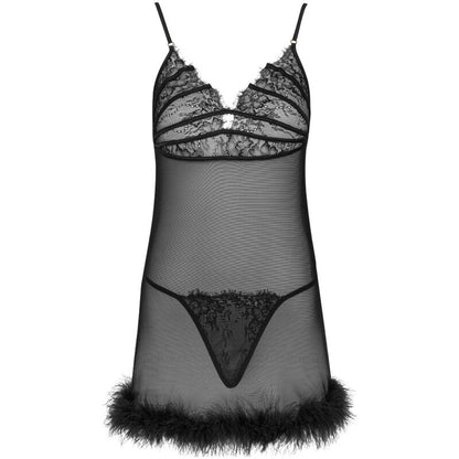 LIVCO CORSETTI FASHION - ZERUNAM BABYDOLL + BLACK THONG SET