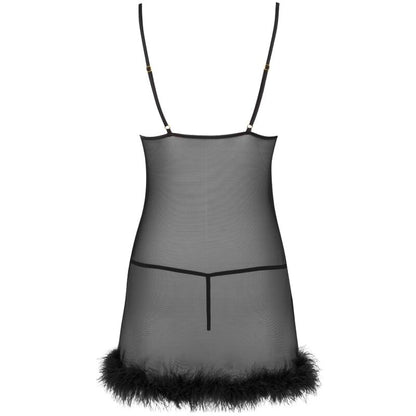 LIVCO CORSETTI FASHION - ZERUNAM BABYDOLL + BLACK THONG SET