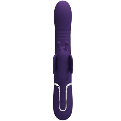 PRETTY LOVE - MULTIFUNCTION RABBIT VIBRATOR 4 IN 1 BUTTERFLY PURPLE - 7
