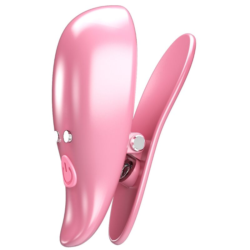 PRETTY LOVE - LEAF VIBRATING NIPPLE CLAMPS PINK - 7