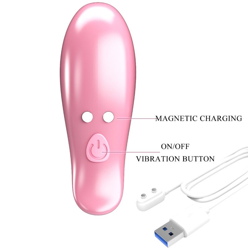 PRETTY LOVE - LEAF VIBRATING NIPPLE CLAMPS PINK - 6
