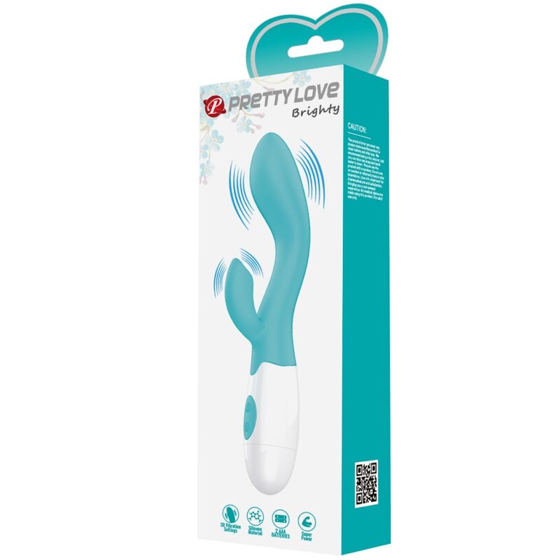 PRETTY LOVE - BRIGHTY G-SPOT VIBRATOR AQUA GREEN - 5