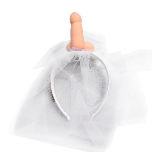 DIABLO PICANTE - WHITE BRIDAL VEIL WITH PENIS - 1