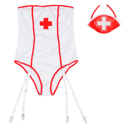SUBBLIME - SEXY NURSE COSTUME WITH TEDDY BEAR L/XL