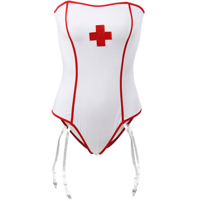 SUBBLIME - SEXY NURSE COSTUME WITH TEDDY BEAR L/XL