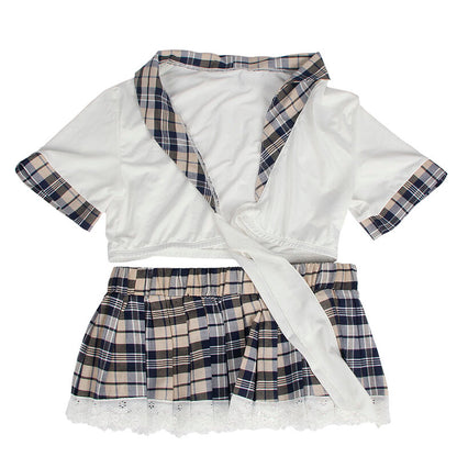 SUBBLIME - SEXY SCHOOL COSTUME TOP AND SKIRT L/XL