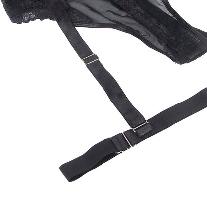 SUBBLIME - TEDDY WITH GARTER STRAP DETAIL CHEST BLACK L/XL - S/M - 17