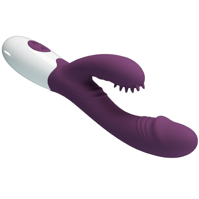 PRETTY LOVE - ANDRE RABBIT VIBRATOR & G-POINT STIMULATOR PURPLE - 3