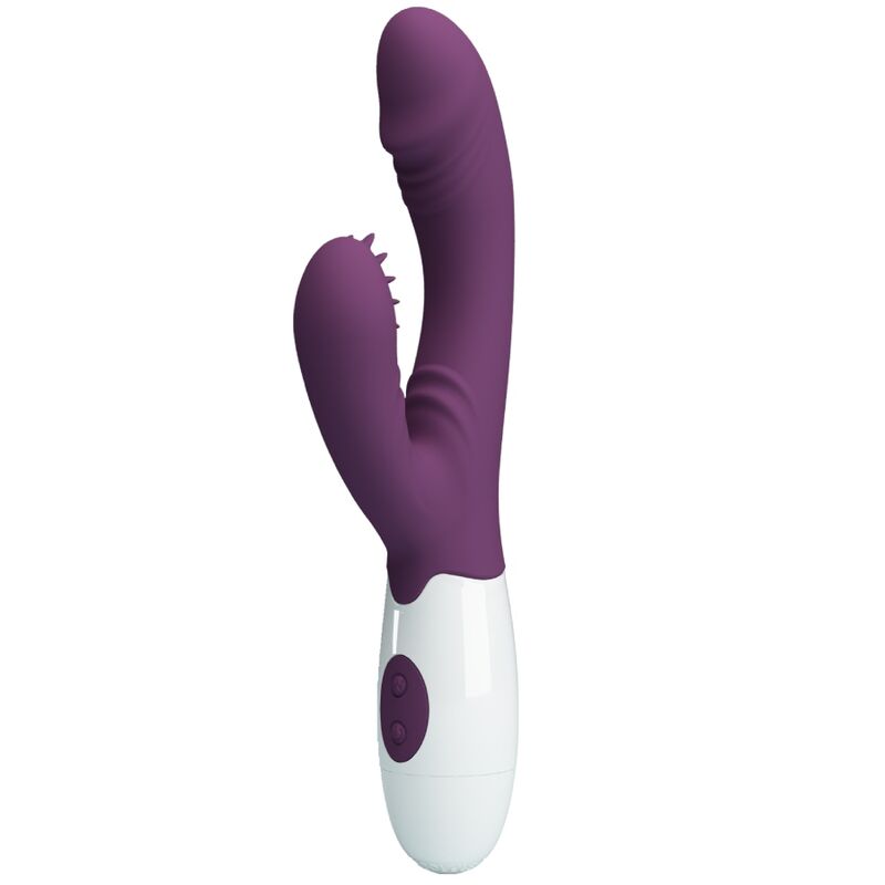 PRETTY LOVE - ANDRE RABBIT VIBRATOR & G-POINT STIMULATOR PURPLE - 10