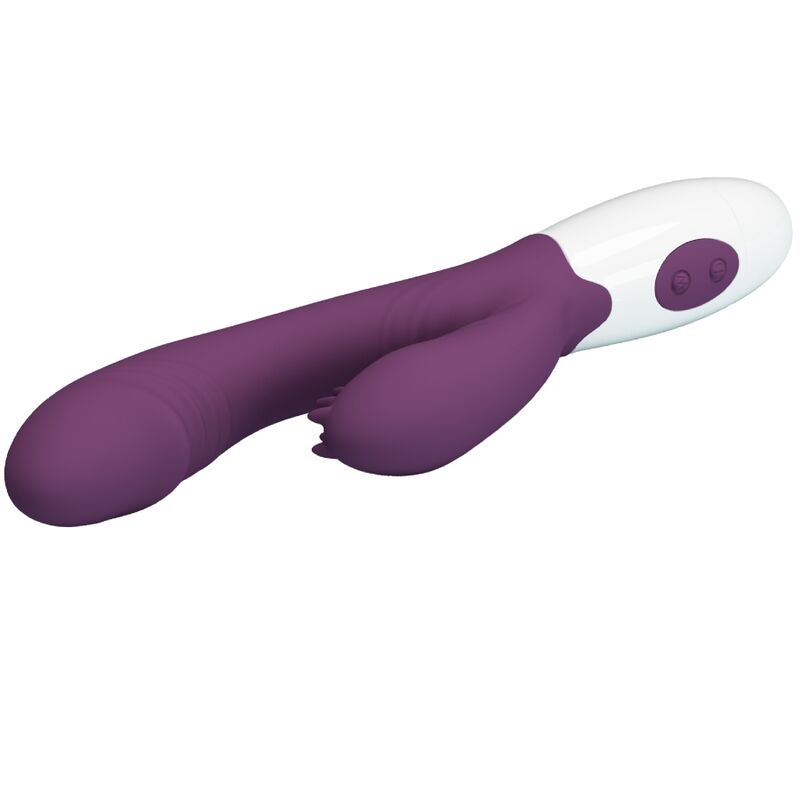 PRETTY LOVE - ANDRE RABBIT VIBRATOR & G-POINT STIMULATOR PURPLE - 7