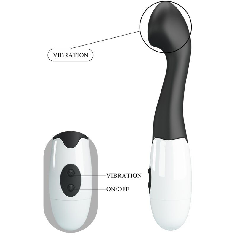 PRETTY LOVE - CHARLES G-SPOT VIBRATOR 30 MODES BLACK - 3