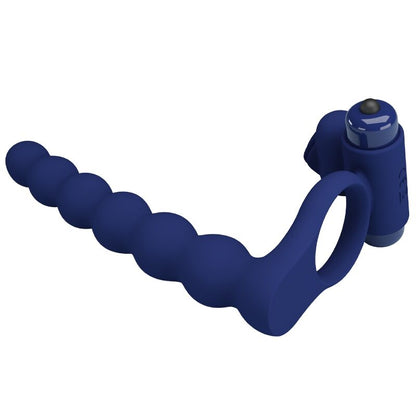 PRETTY LOVE - AJMAL VIBRATING RING WITH PLUG BLUE - 6