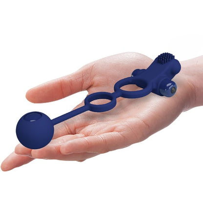 PRETTY LOVE - REMINGTON DOUBLE VIBRATING RING WITH BLUE PLUG