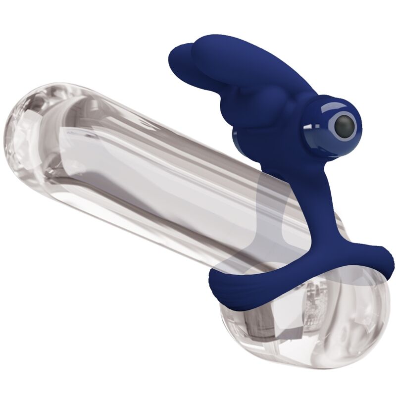 PRETTY LOVE - FRANCISCO DOUBLE VIBRATING RING RABBIT BLUE - 8