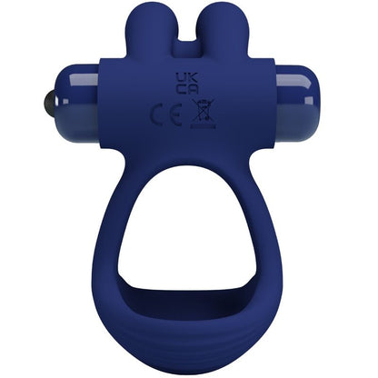 PRETTY LOVE - FRANCISCO DOUBLE VIBRATING RING RABBIT BLUE - 1