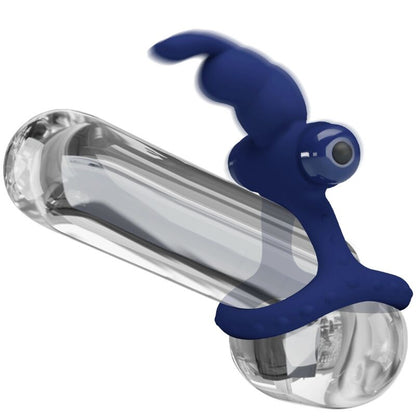 PRETTY LOVE - LUCHITO DOUBLE VIBRATING RING RABBIT BLUE - 3