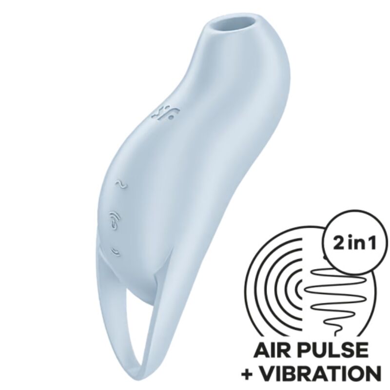 SATISFYER - POCKET PRO 1 CLITORIS STIMULATOR LIGHT BLUE - 5