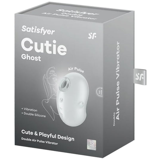 SATISFYER - CUTIE GHOST LAY-ON VIBRATOR WHITE - 1