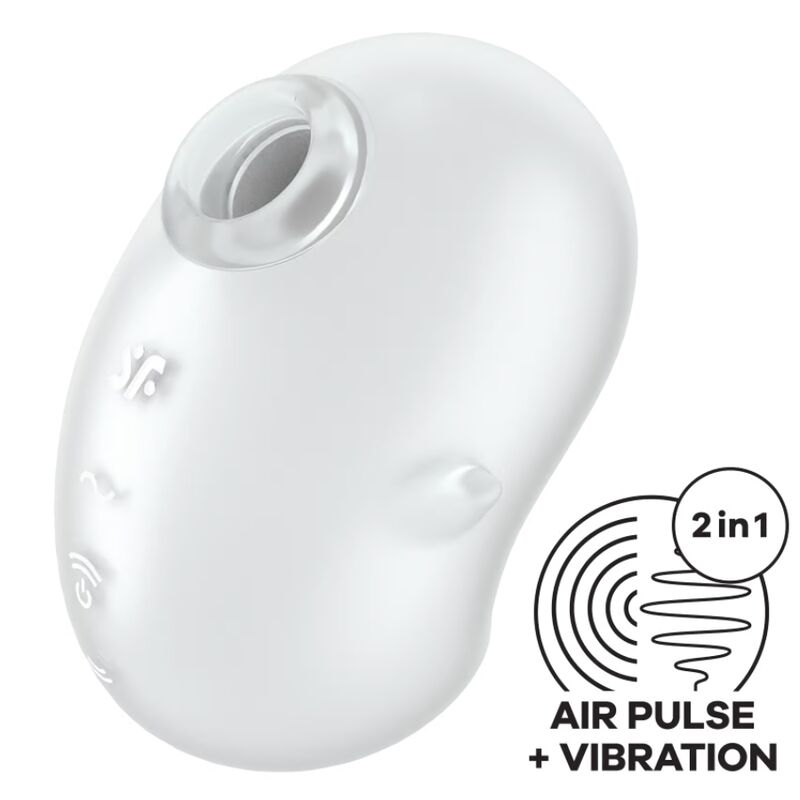 SATISFYER - CUTIE GHOST LAY-ON VIBRATOR WHITE - 5