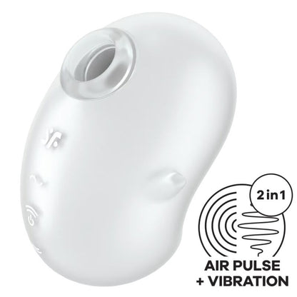 SATISFYER - CUTIE GHOST LAY-ON VIBRATOR WHITE - 5