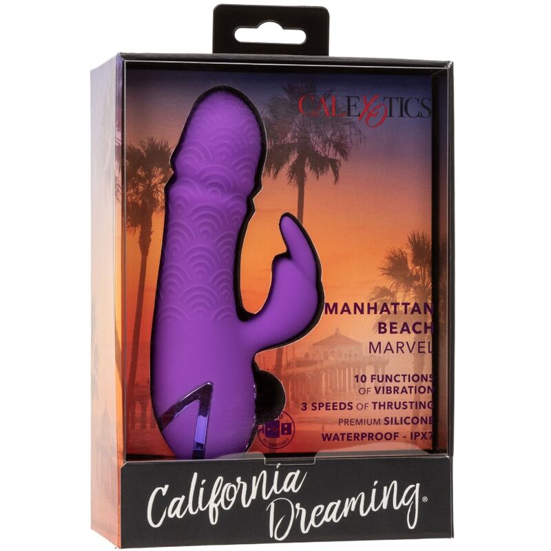 CALEXOTICS - MANHATTAN BEACH MARVEL VIBRATOR RABBIT PURPLE BY CALIFORNIA DREAMING - 10