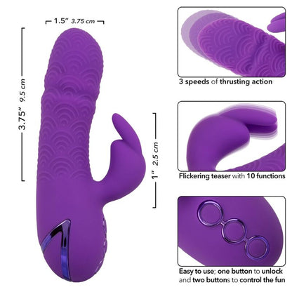 CALEXOTICS - MANHATTAN BEACH MARVEL VIBRATOR RABBIT PURPLE BY CALIFORNIA DREAMING - 7