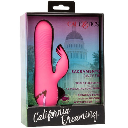 CALEXOTICS - SACRAMENTO SWEETIE VIBRATOR RABBIT PINK BY CALIFORNIA DREAMING - 10