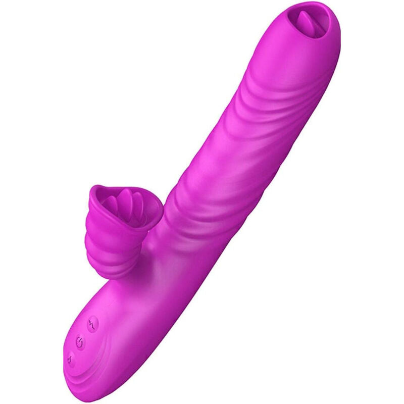 ARMONY - ANGELIA MULTIFUNCTION VIBRATOR DOUBLE TONGUE VIOLET HEAT EFFECT - 5