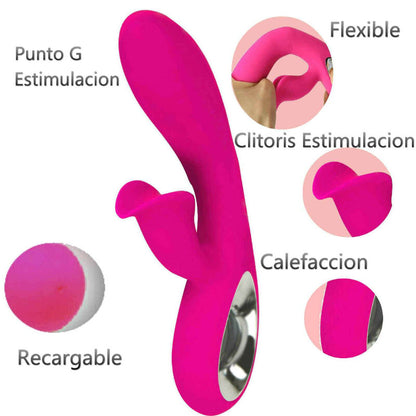 ARMONY - DARO VIBRATOR & PULL RING STIMULATOR FUCHSIA - 1