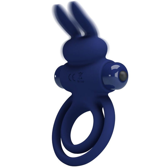 PRETTY LOVE - DAREY DOUBLE VIBRATING RING RABBIT BLUE - 1