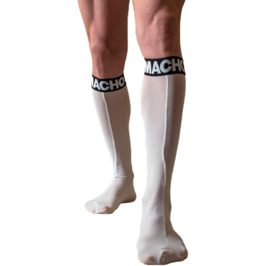 MACHO - THIN SOCKS ONE SIZE RED - WHITE - 1
