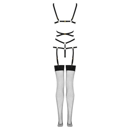 LIVCO CORSETTI FASHION - THIARA LC 20213 SET BODY + STOCKINGS BLACK L/XL - L/XL - 15