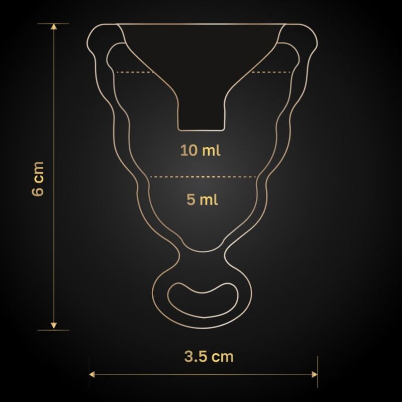 G-VIBE - GCUP MENSTRUAL CUP BLACK