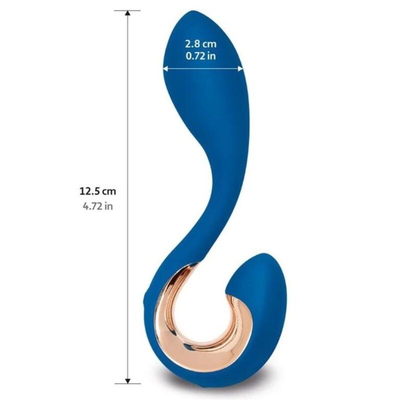 G-VIBE - GPOP 2 G AND P POINT VIBRATOR INDIGO BLUE - 3