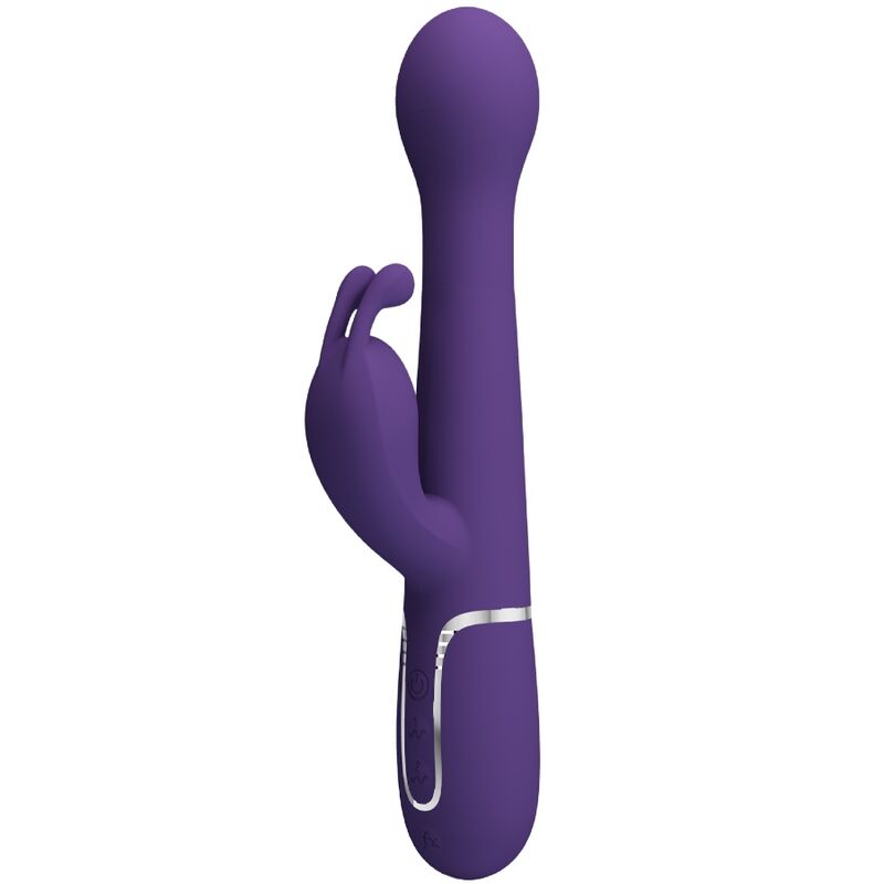 PRETTY LOVE - DEJON RABBIT VIBRATOR 3 IN 1 MULTIFUNCTION PURPLE - 4