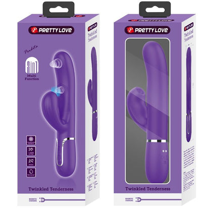 PRETTY LOVE - PERLITA G-SPOT VIBRATOR 3 IN 1 MULTIFUNCTION PURPLE - 9