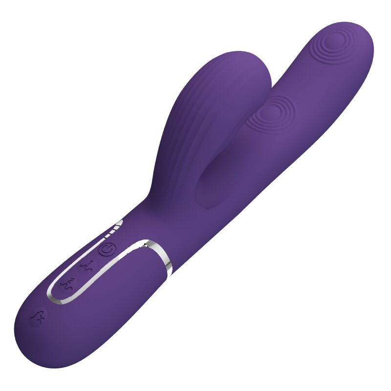PRETTY LOVE - PERLITA G-SPOT VIBRATOR 3 IN 1 MULTIFUNCTION PURPLE - 8