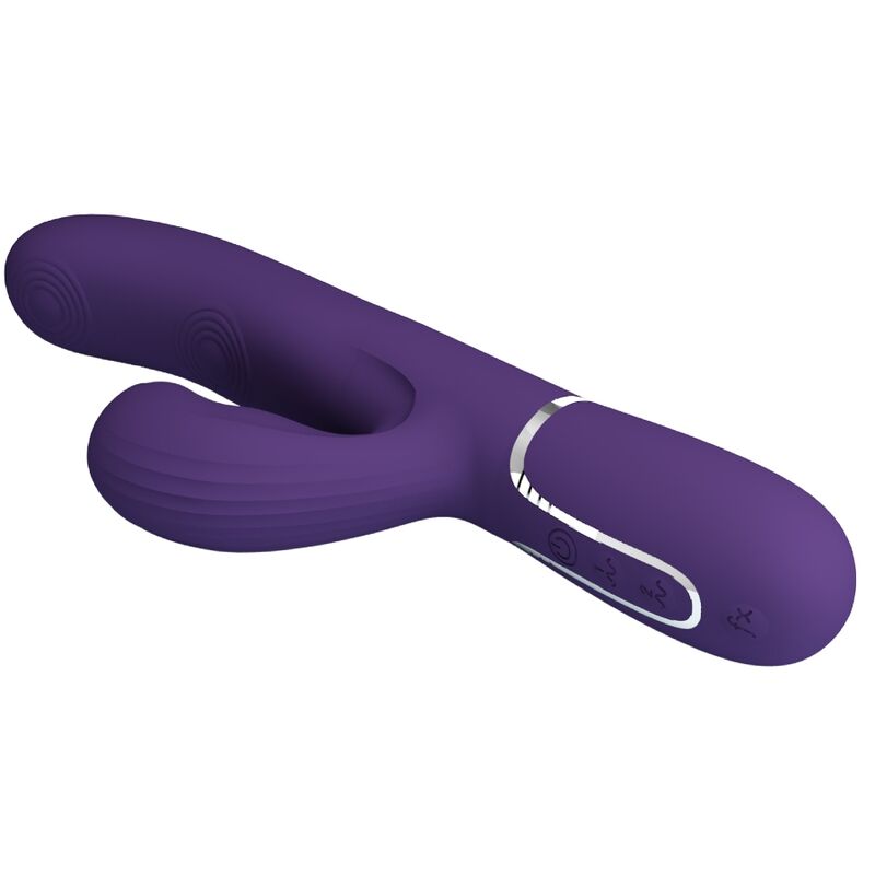 PRETTY LOVE - PERLITA G-SPOT VIBRATOR 3 IN 1 MULTIFUNCTION PURPLE - 5