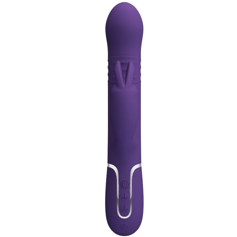 PRETTY LOVE - COALE RABBIT VIBRATOR 4 IN 1 PURPLE - 5